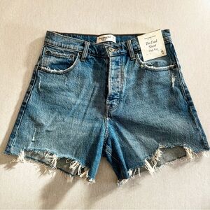 Abercrombie High Rise Dad Short 28 NWT